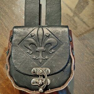 Medieval / Renaissance / Cosplay Belt Bag 100% Genuine Cowhide Leather